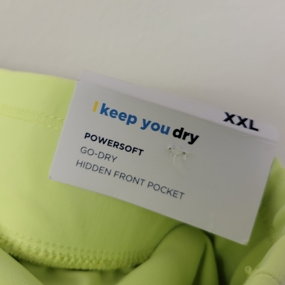 Old Navy HR Power Soft Shorts Neon Green XXL - Picture 9 of 11